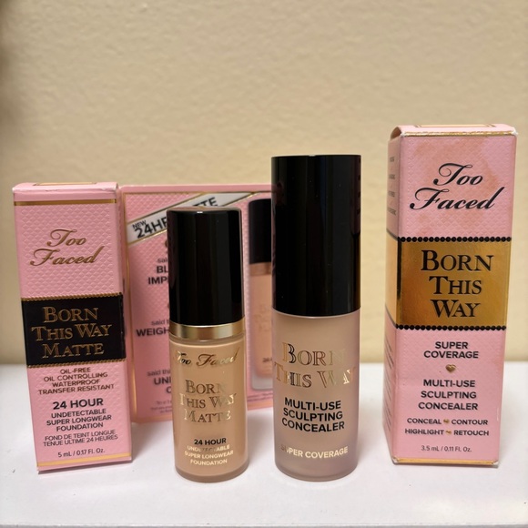 Too faced born this way  foundation - snow 5 ml, super coverage 3.5 ml - Picture 2 of 7